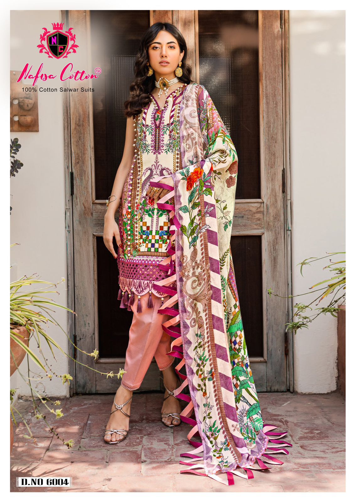 Andaaz Vol 6 By Nafisa Cotton Pakistani Dress Material Suppliers In India

